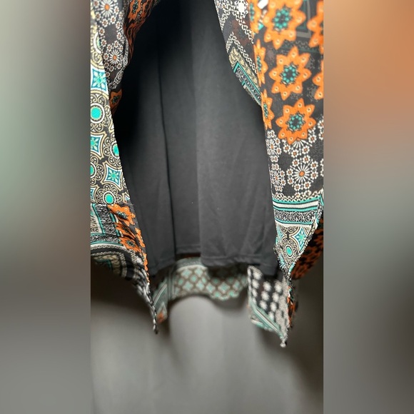 Kut From The Same Kloth Elegant Patchwork Long Sleeve Dress Size 8 - Picture 13 of 16